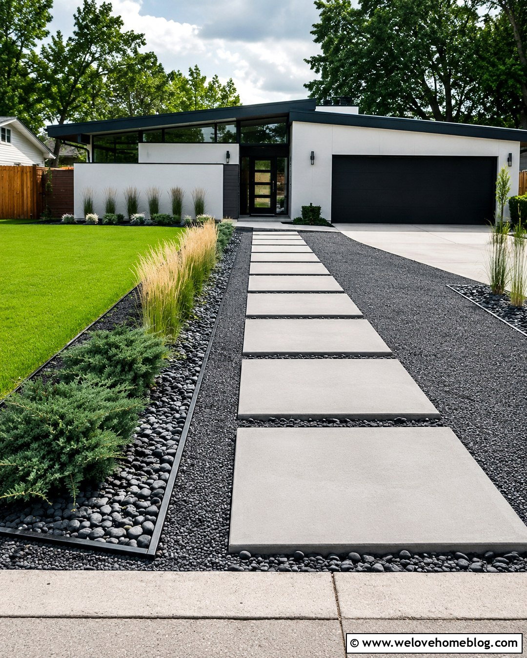 Gray Gravel Driveway With Steel Edging - 20 top 60 best gravel driveway ideas