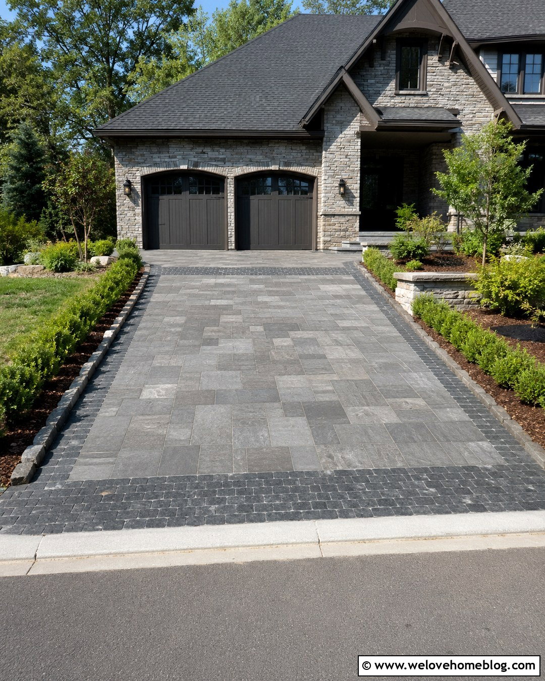 20 Gray Paver Driveway Design Ideas for Modern Curb Appeal