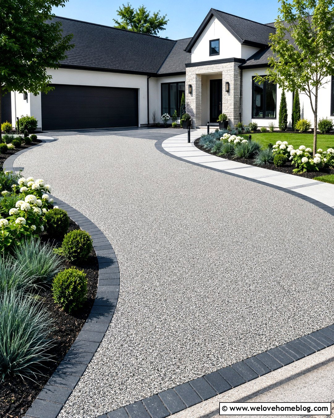 20 Grey Driveway Inspiration Ideas for a Striking Home Entrance