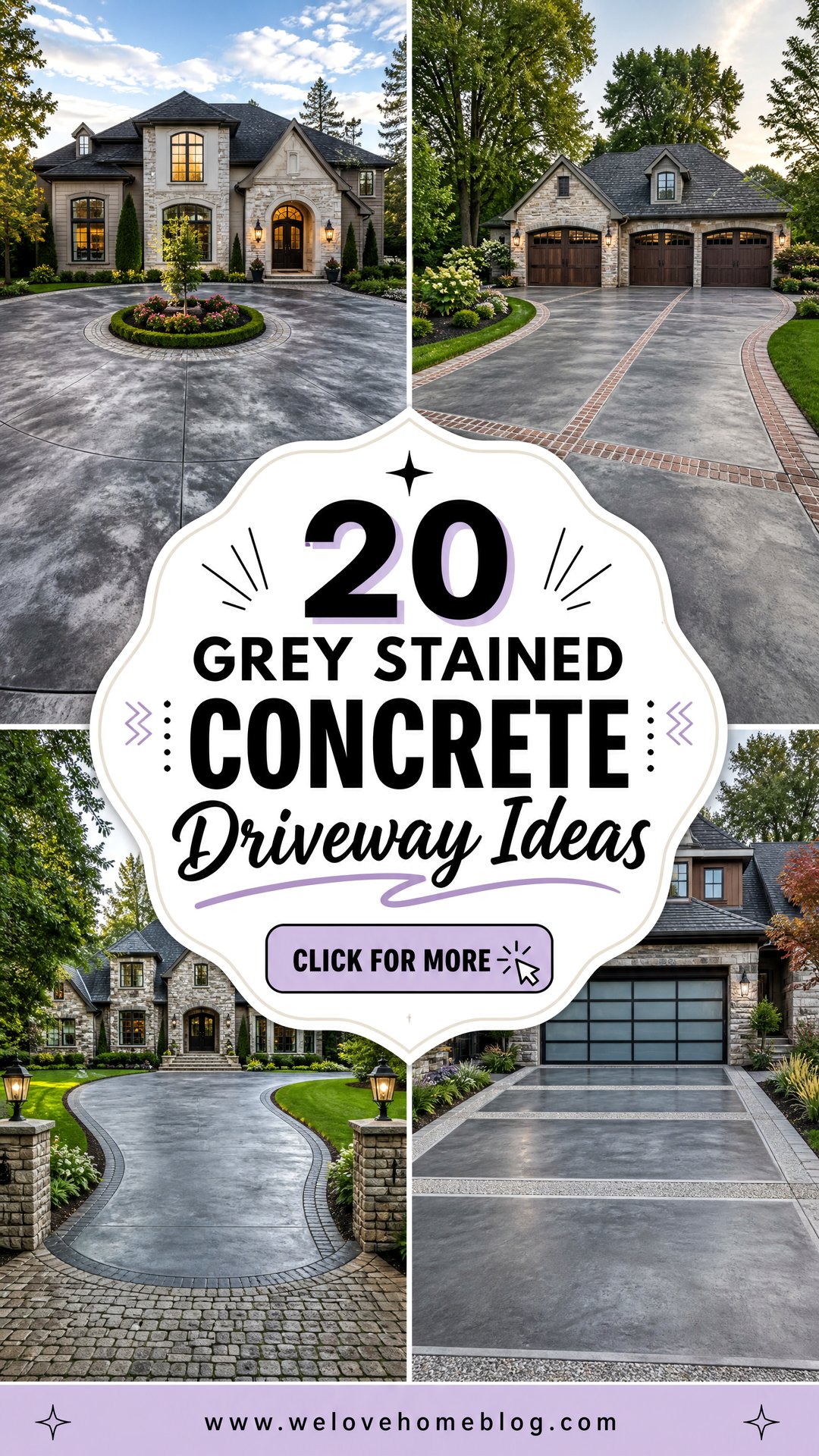 20 Grey Stained Concrete Driveway Ideas for Modern Homes - 20 Grey Stained Concrete Driveway Ideas for Modern Homes