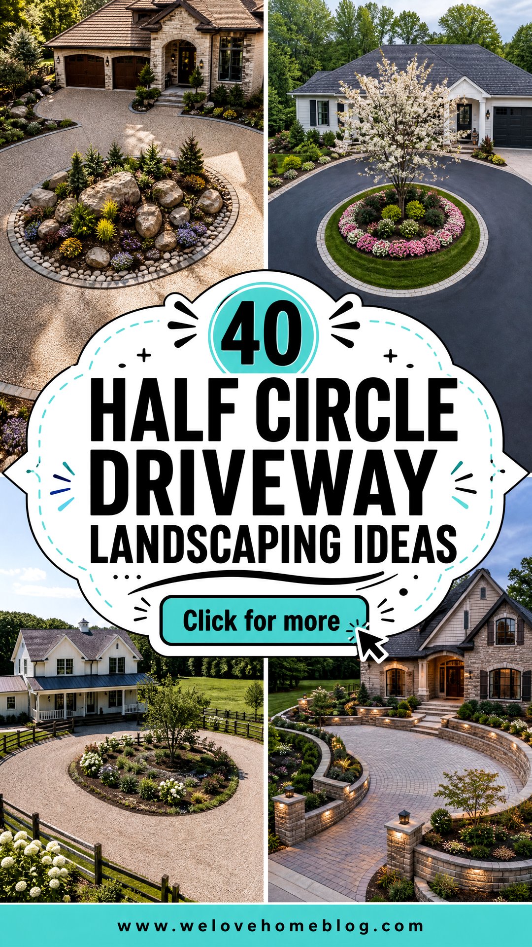40 Half Circle Driveway Landscaping Ideas With Easy Elegance - 40 Half Circle Driveway Landscaping Ideas With Easy Elegance