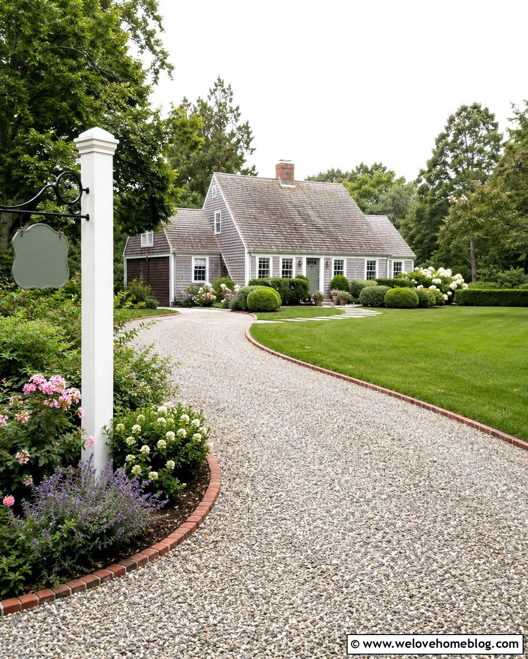 Hanging Cottage Driveway Sign - 20 Driveway Sign Ideas