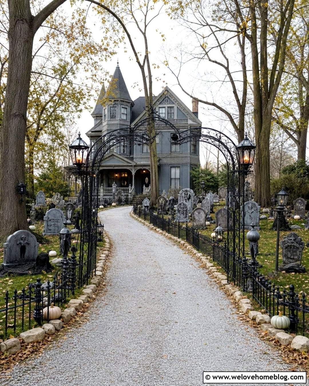 Haunted Graveyard Driveway Halloween Decorations - 25 Driveway Halloween Decorations Ideas