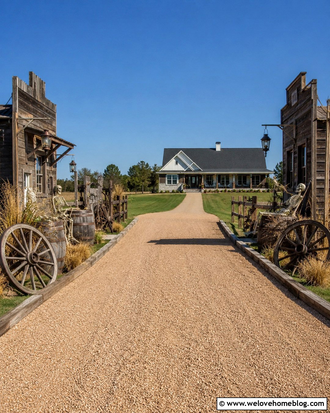 Haunted House Driveway Ghost Town - 20 Driveway Haunted House Ideas
