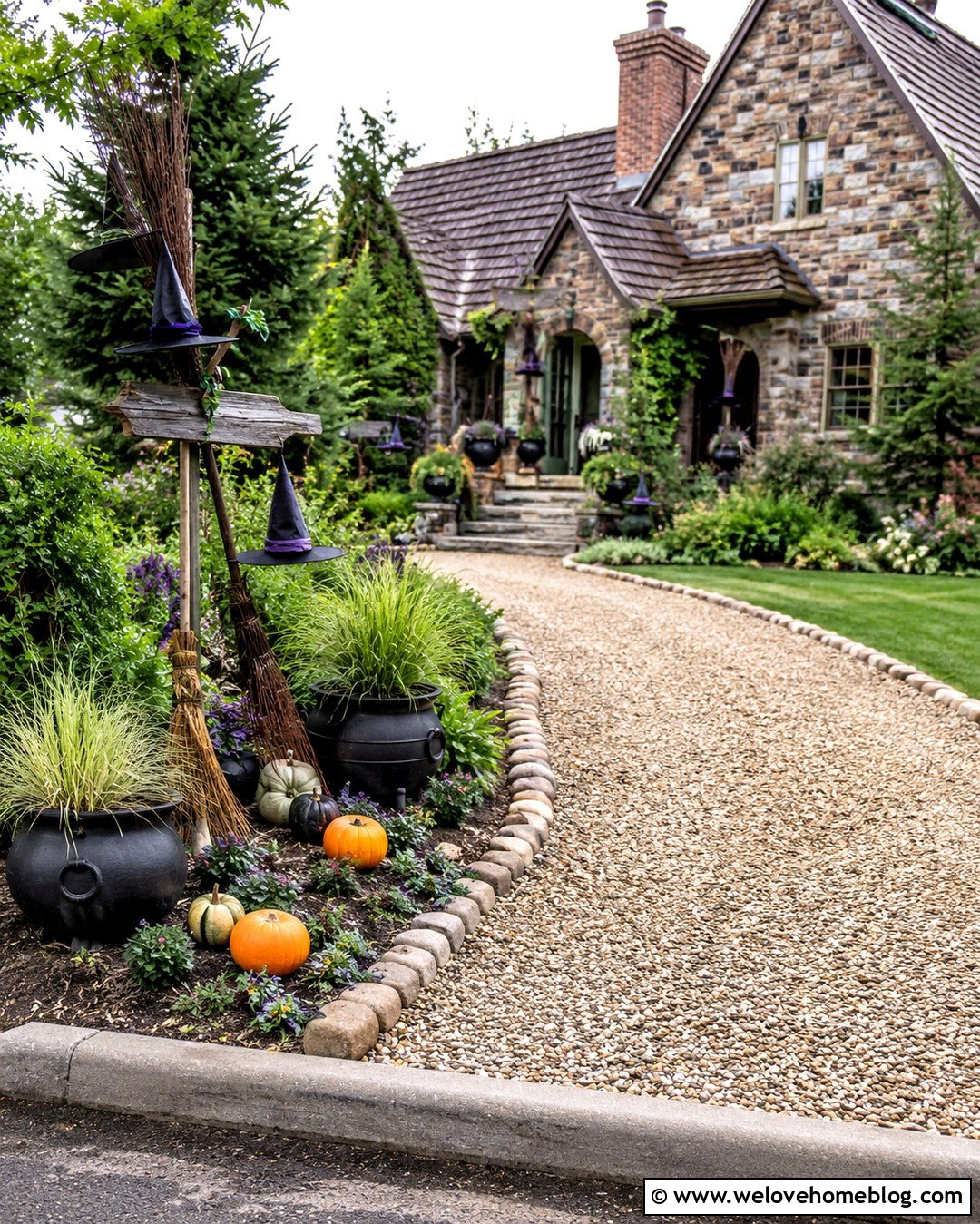 Haunted House Driveway Witch Cottage - 20 Driveway Haunted House Ideas