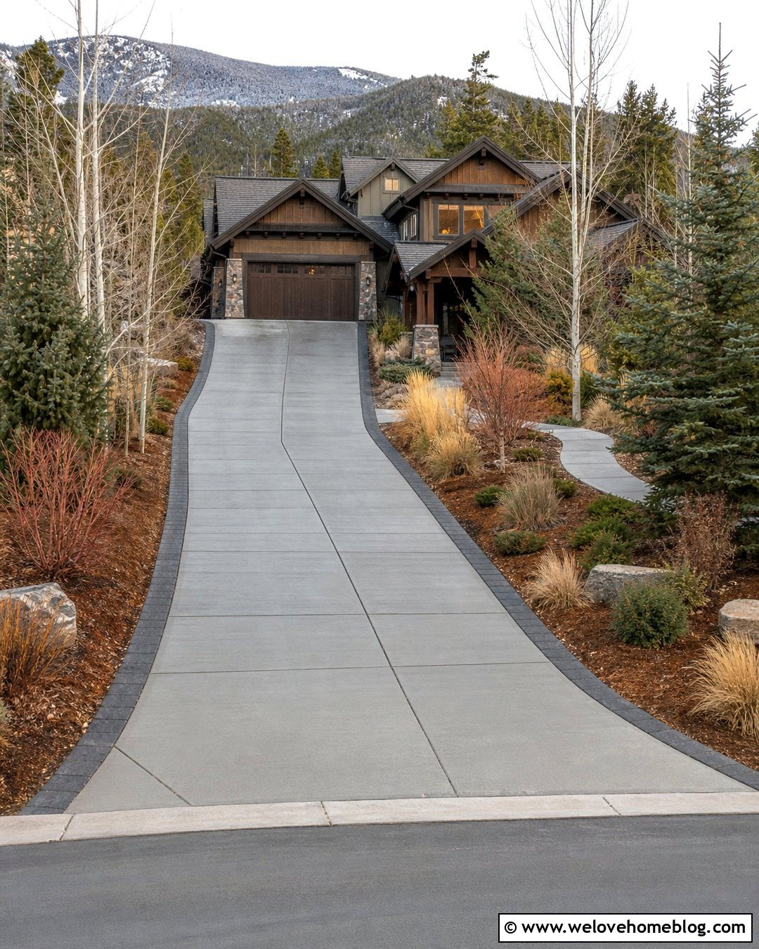Heated Concrete Driveway - 40 concrete driveway ideas