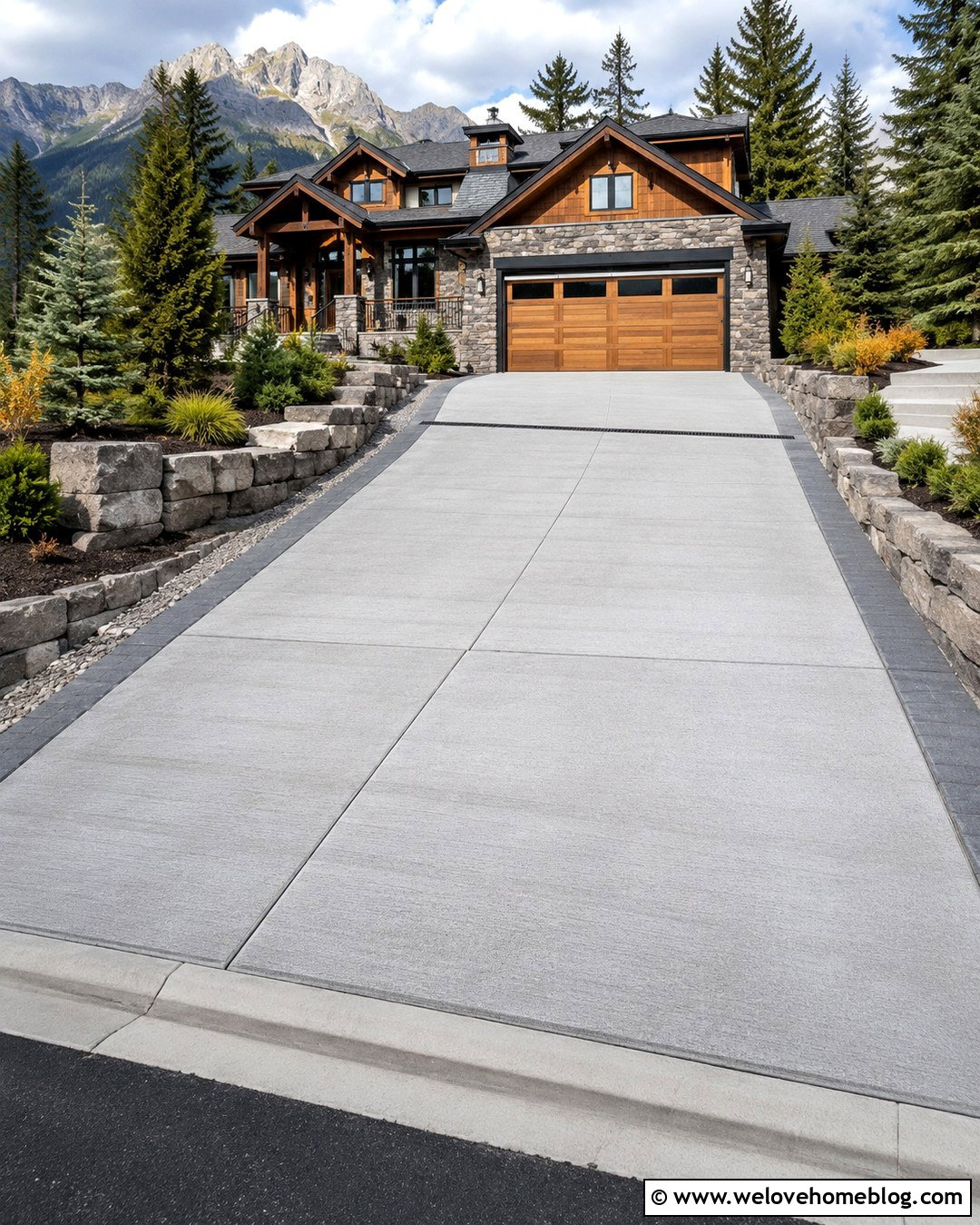 Heated Concrete Driveway With Drainage Channel - 20 driveway construction ideas