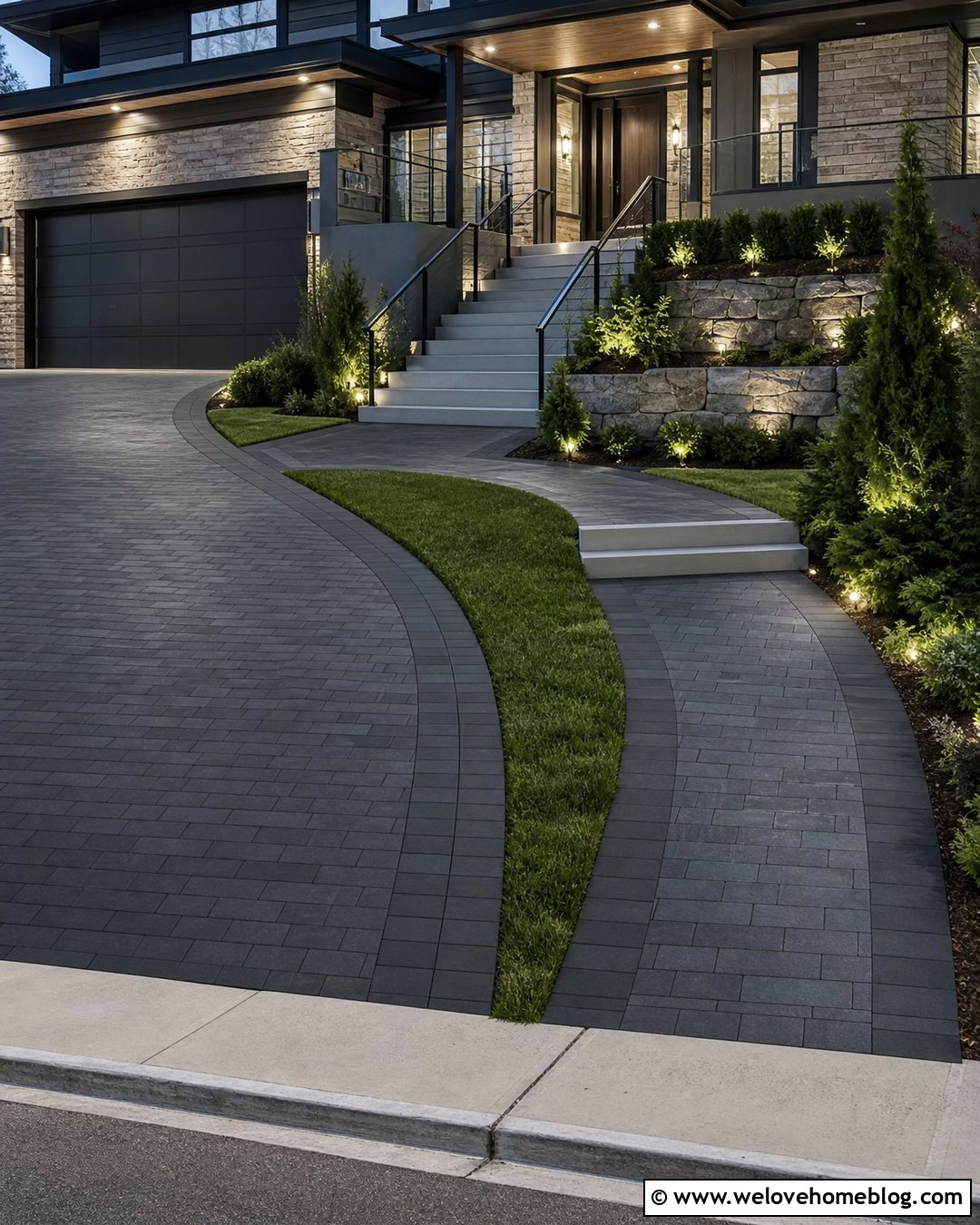 Heated Driveway And Front Steps - 30 Heated Driveway Ideas