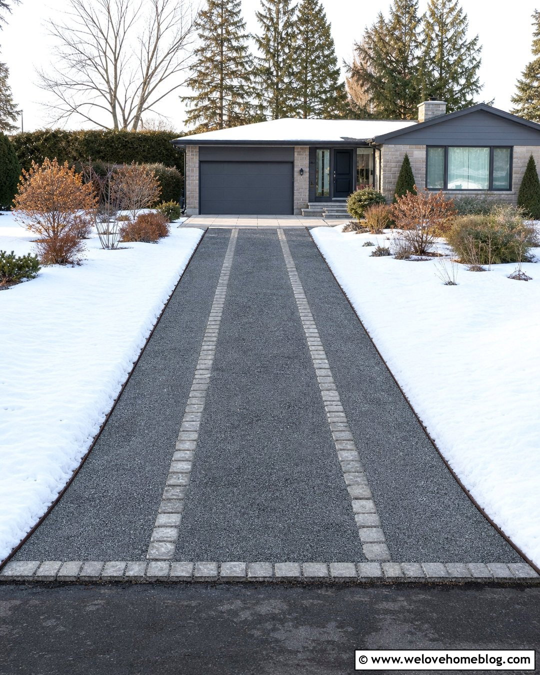Heated Gravel Driveway With Electric Tire Tracks - 20 Heated Gravel Driveway Ideas