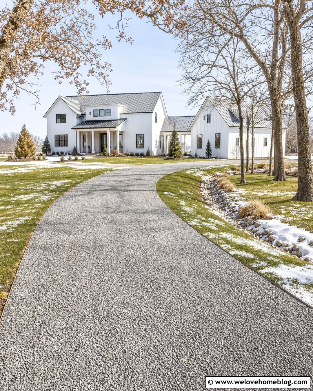 20 Heated Gravel Driveway Ideas for Safer Winter Access