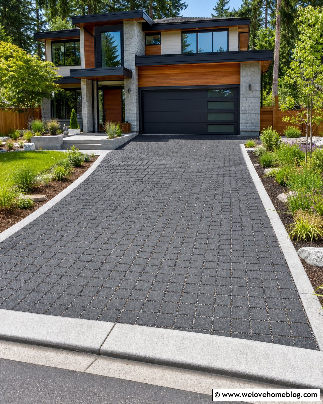 Heated Permeable Paver Driveway - 30 Heated Driveway Ideas