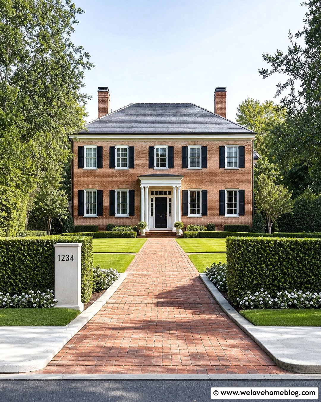 Hedge Backdrop Driveway Address Sign - 45 driveway address sign ideas