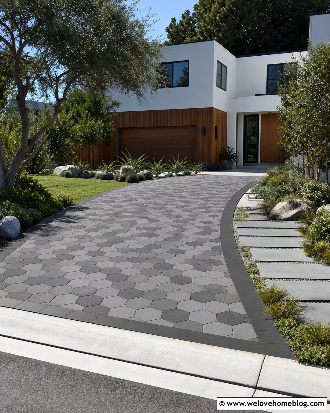 Hexagon Driveway Paver Pattern - 20 Driveway Paver Patterns Ideas