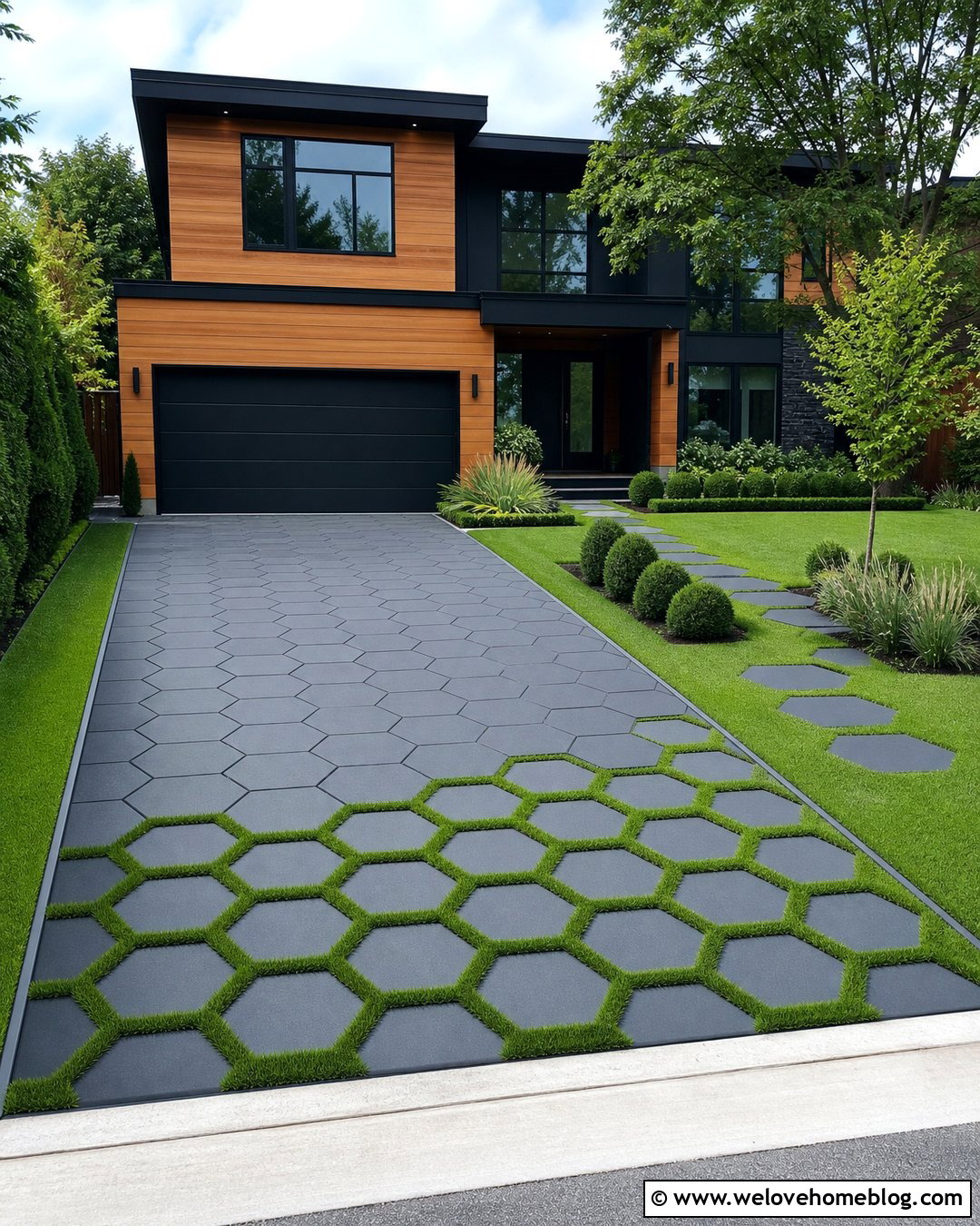 20 Pavers And Grass Driveway Ideas for a Modern Green Look
