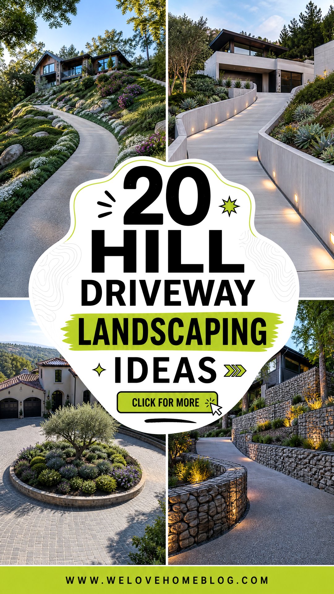 20 Hill Driveway Landscaping Ideas for Stunning Curb Appeal - 20 Hill Driveway Landscaping Ideas for Stunning Curb Appeal