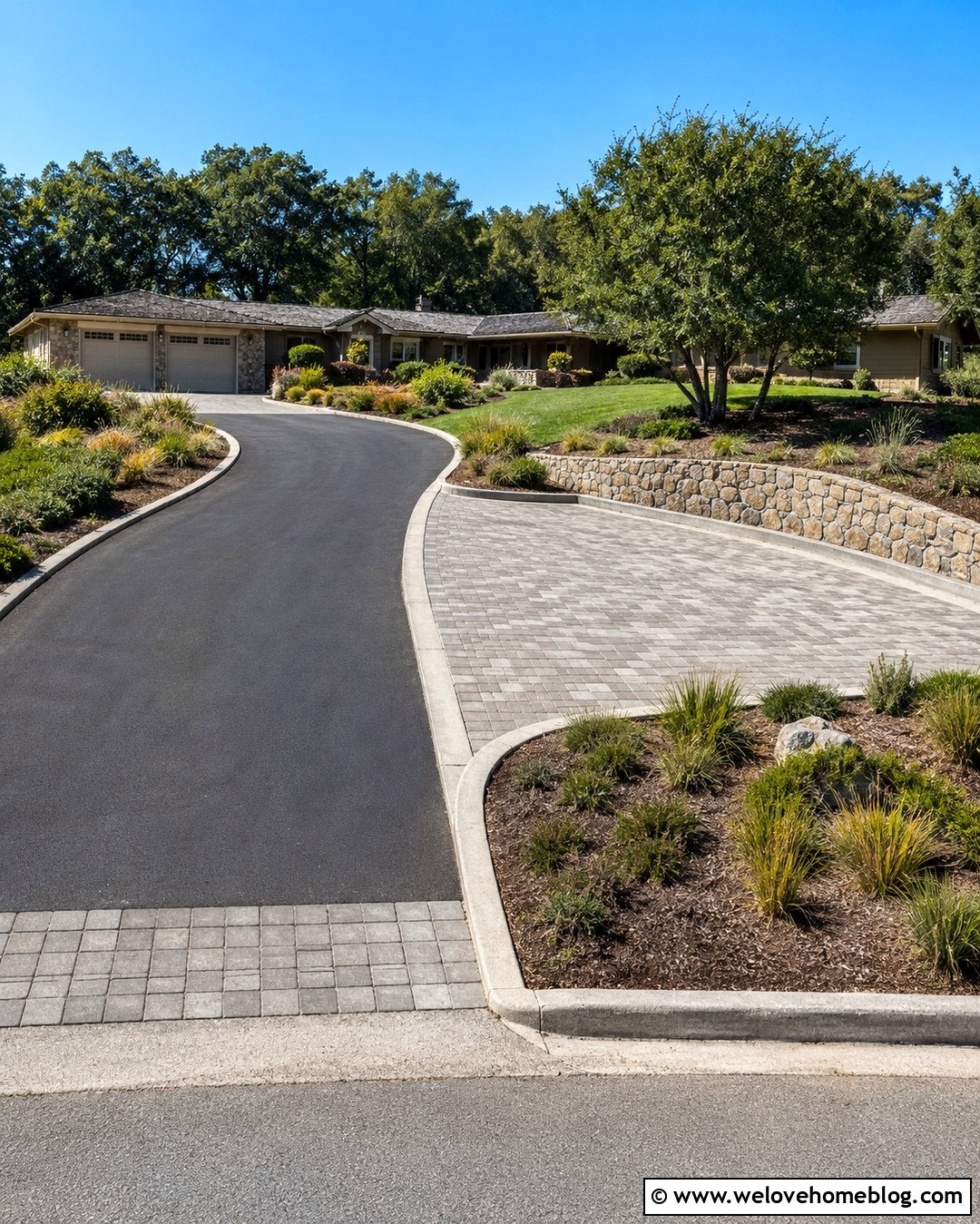 Hillside Driveway With Parking Turnout - 20 Hillside Driveway Ideas