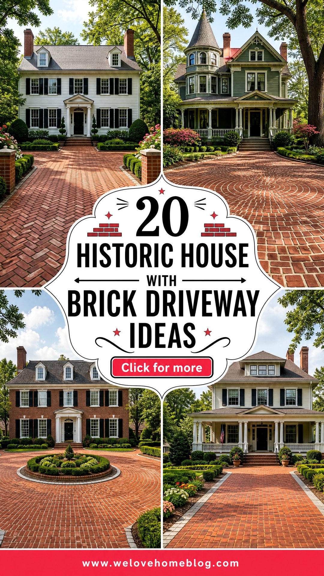 20 Historic House With Brick Driveway Ideas Rich in Charm - 20 Historic House With Brick Driveway Ideas, Rich in Charm