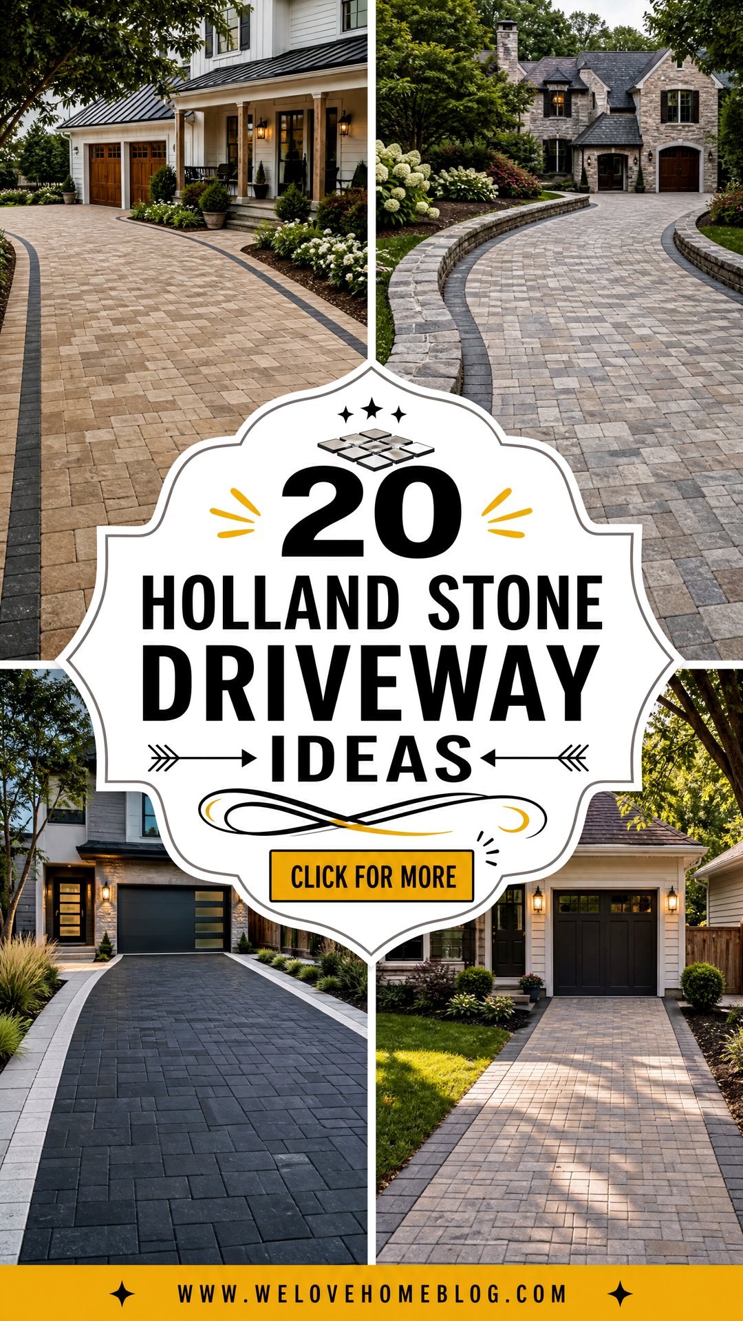 20 Holland Stone Driveway Ideas for Timeless Curb Appeal - 20 Holland Stone Driveway Ideas for Timeless Curb Appeal