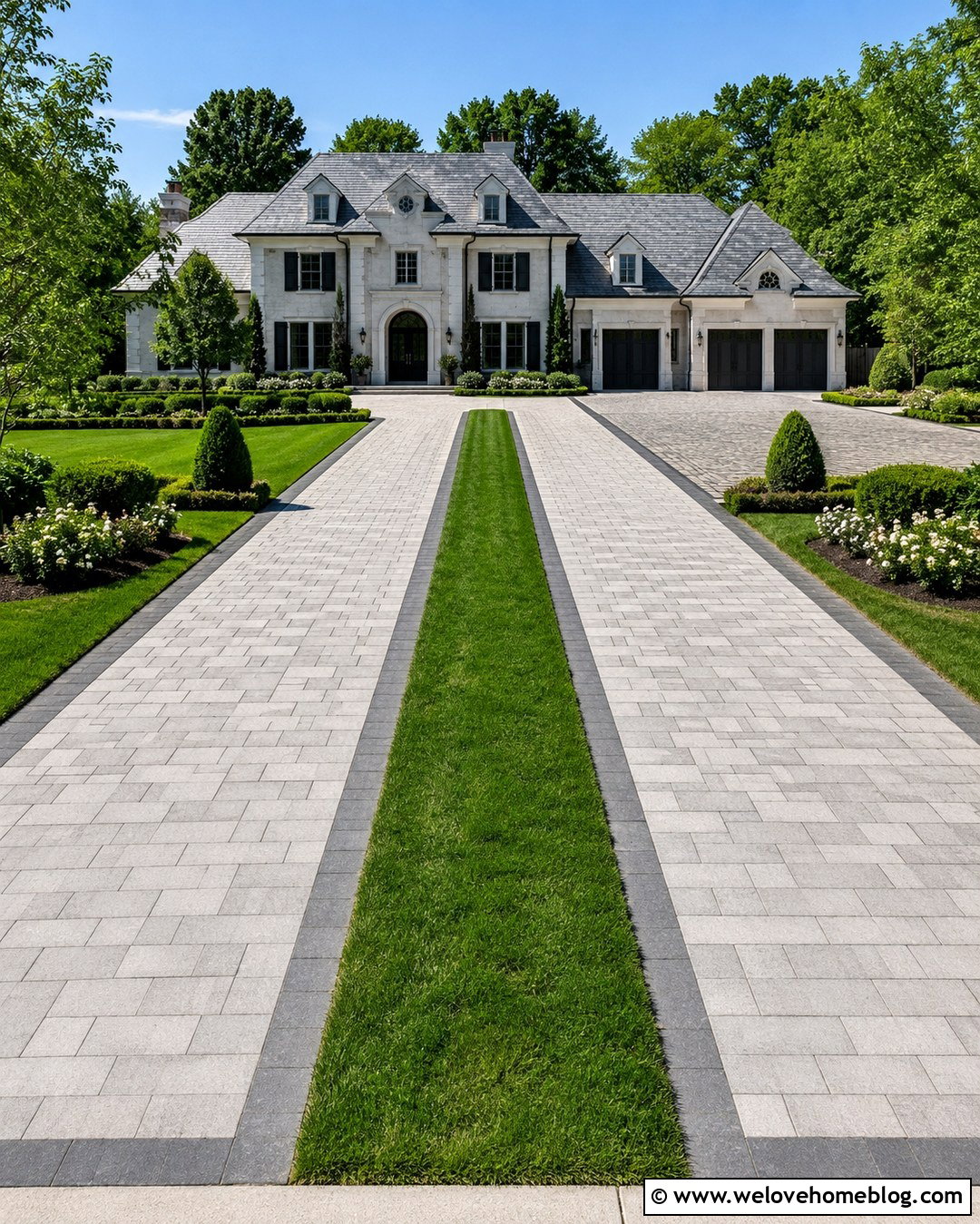 Holland Stone Driveway With Grass Median - 20 holland stone driveway ideas