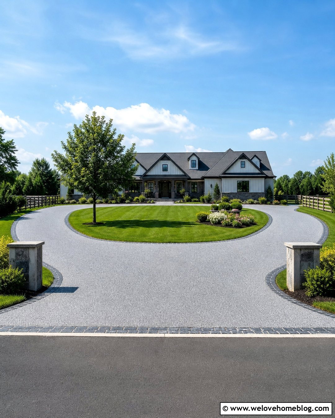 Horseshoe Grey Resin Driveway - 20 Grey Resin Driveway Ideas