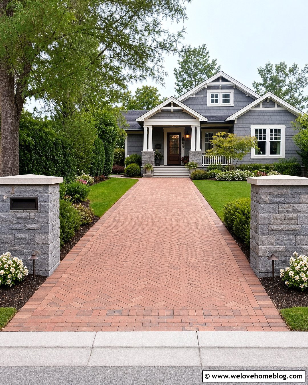 How To Build Driveway Pillars With A Mailbox - 20 How To Build Driveway Pillars Ideas