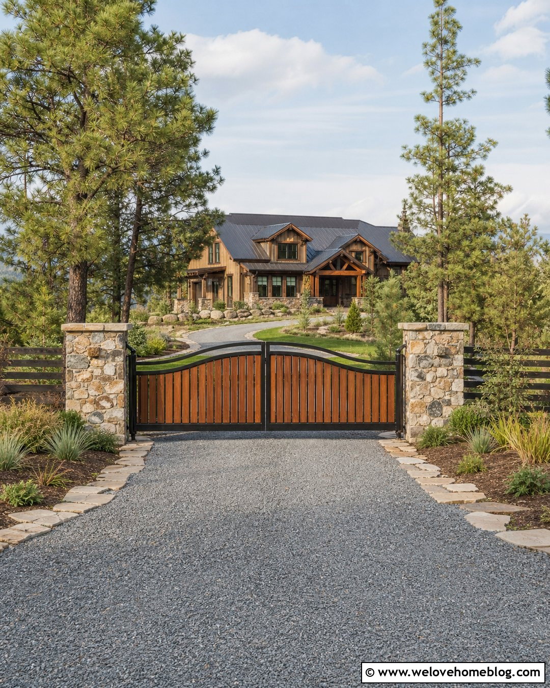 How To Make A Driveway Gate With Stone Posts - 20 How To Make A Driveway Gate Ideas