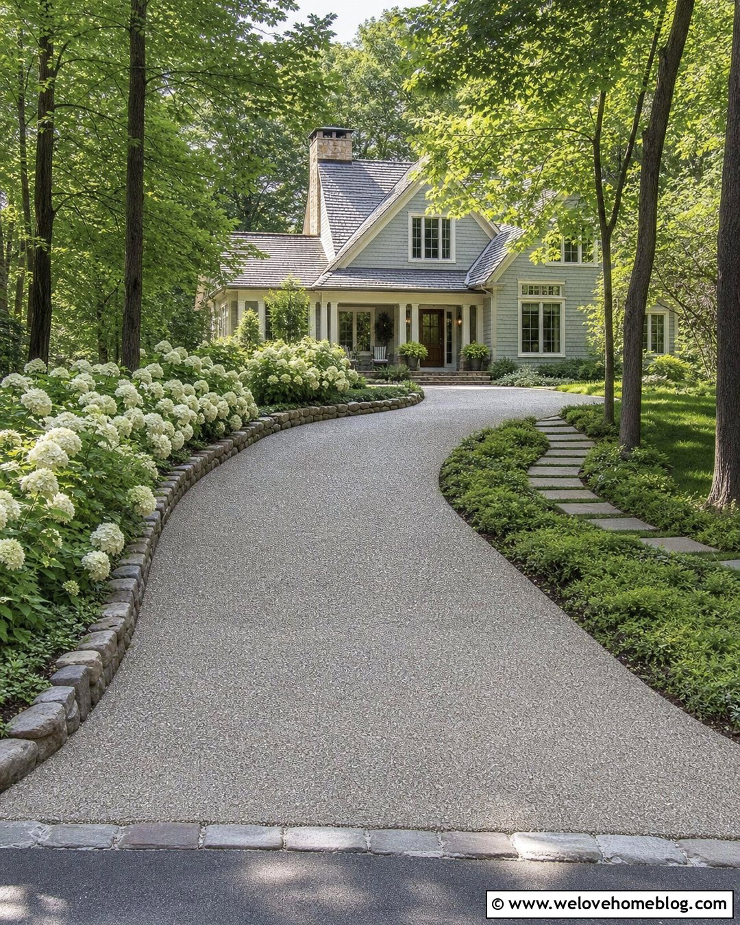 25 Hydrangea Driveway Ideas for Romantic Summer Curb Appeal