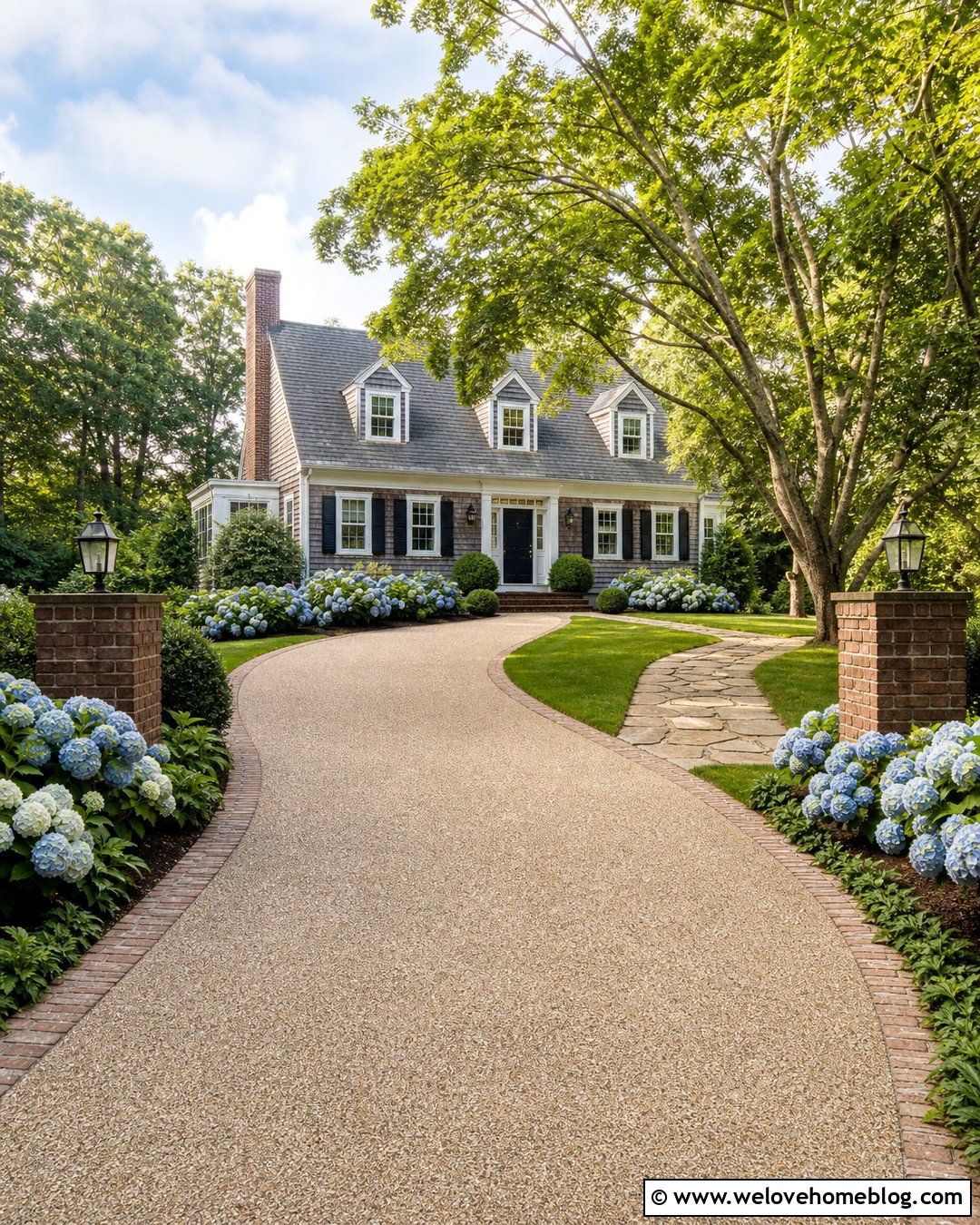Hydrangea Driveway Entrance - 25 driveway entrance ideas
