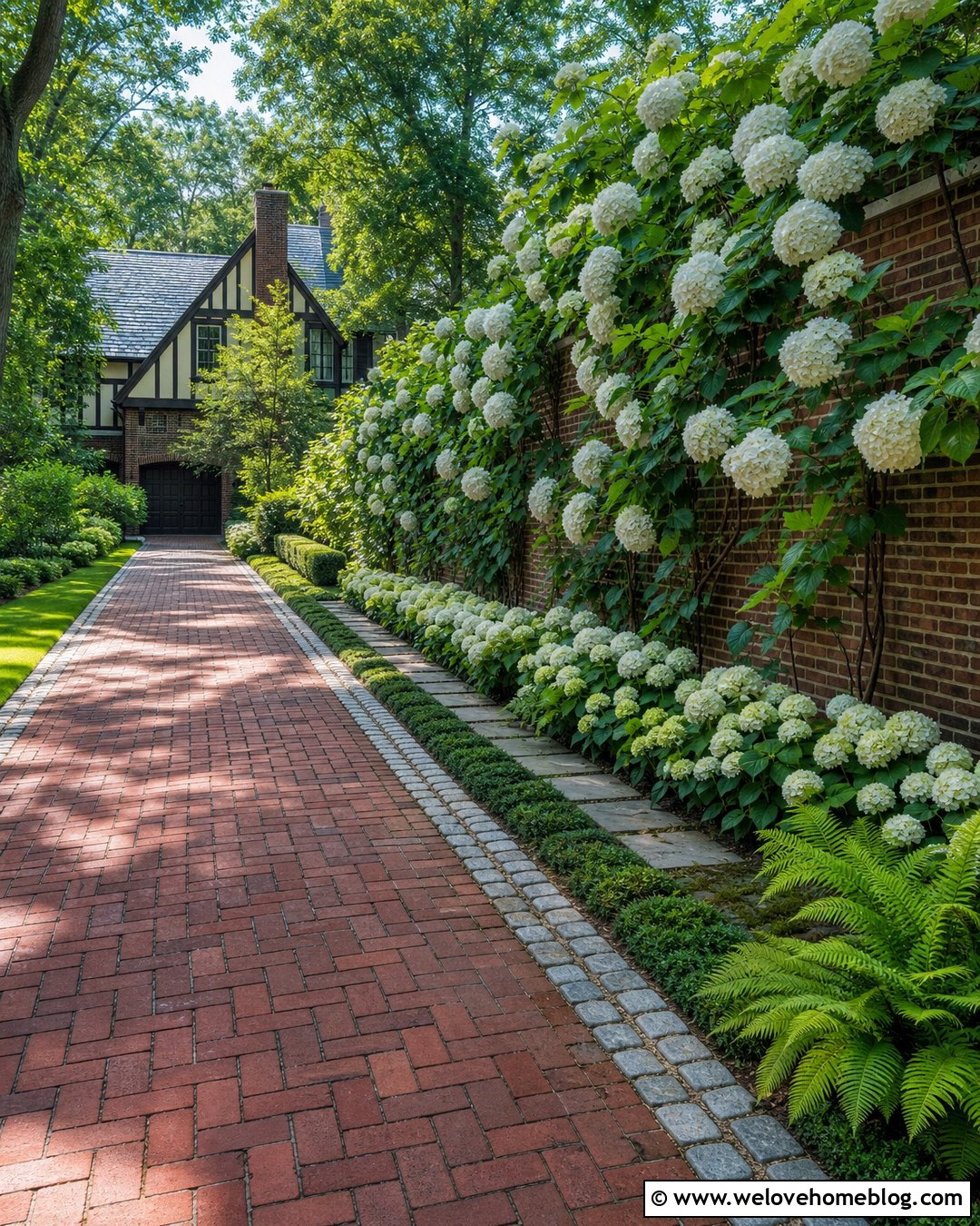 Hydrangea Driveway With Climbing Hydrangeas - 25 hydrangea driveway ideas