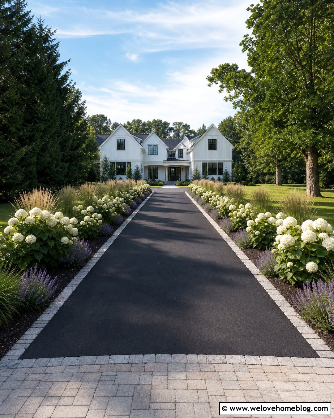 Hydrangea Driveway With Limelight Hydrangeas - 25 hydrangea driveway ideas