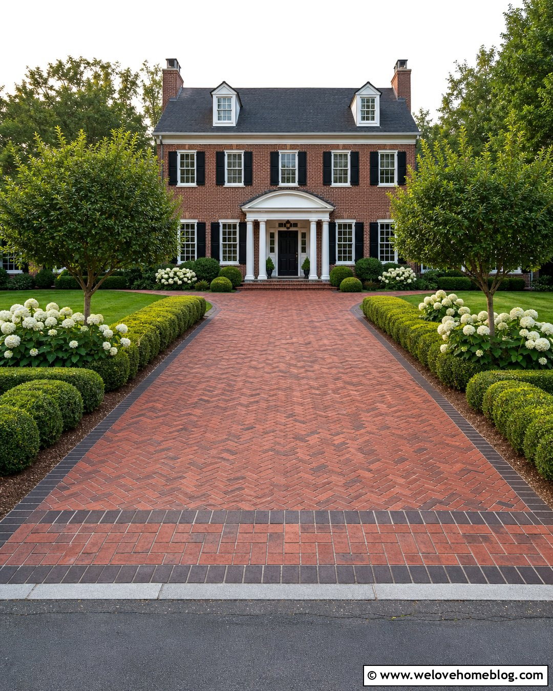 Impervious Clay Brick Driveway - 20 Impervious Driveway Ideas