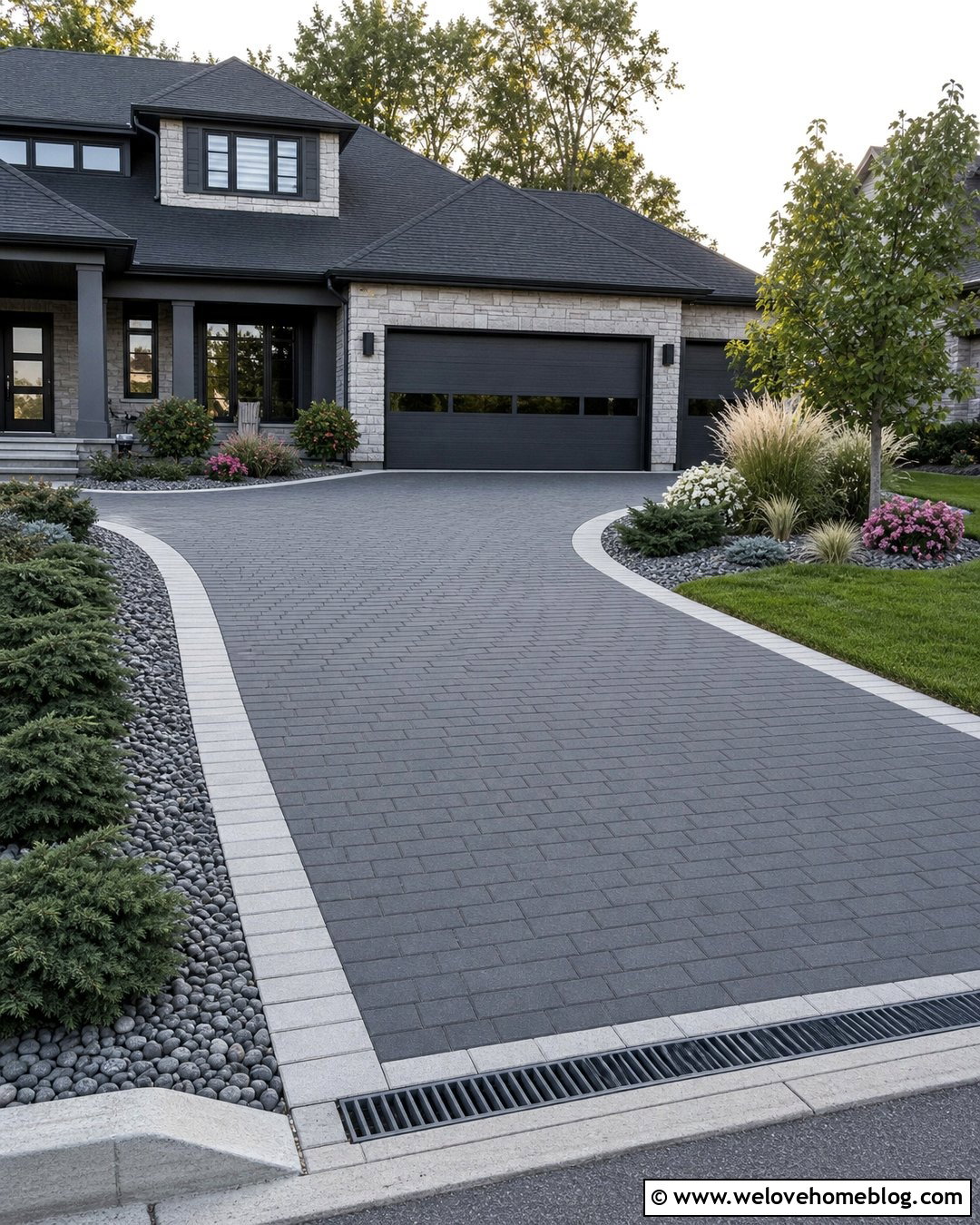 Impervious Concrete Paver Driveway