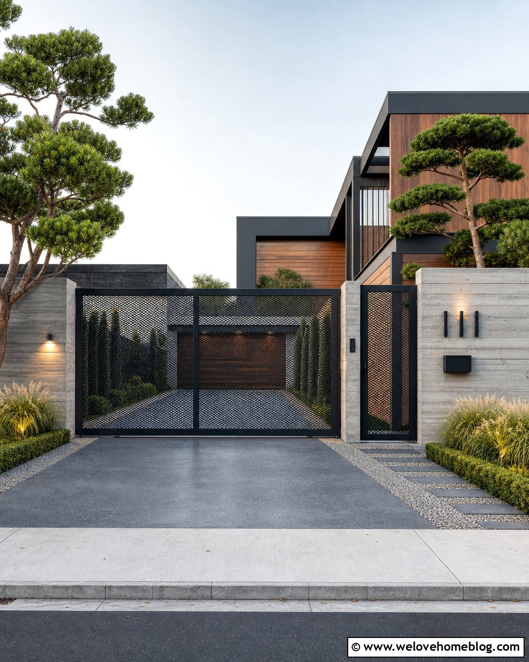 Industrial Mesh Driveway Gate - 40 unique driveway gates