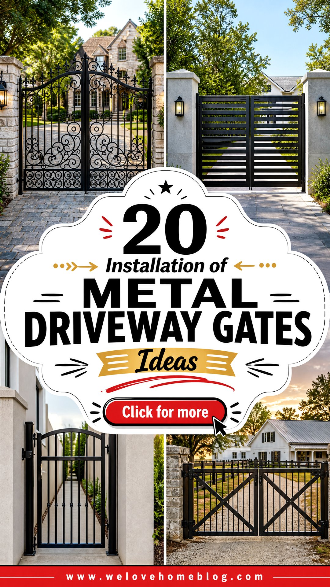 20 Installation of Metal Driveway Gates Ideas for DIY Success - 20 Installation of Metal Driveway Gates Ideas for DIY Success