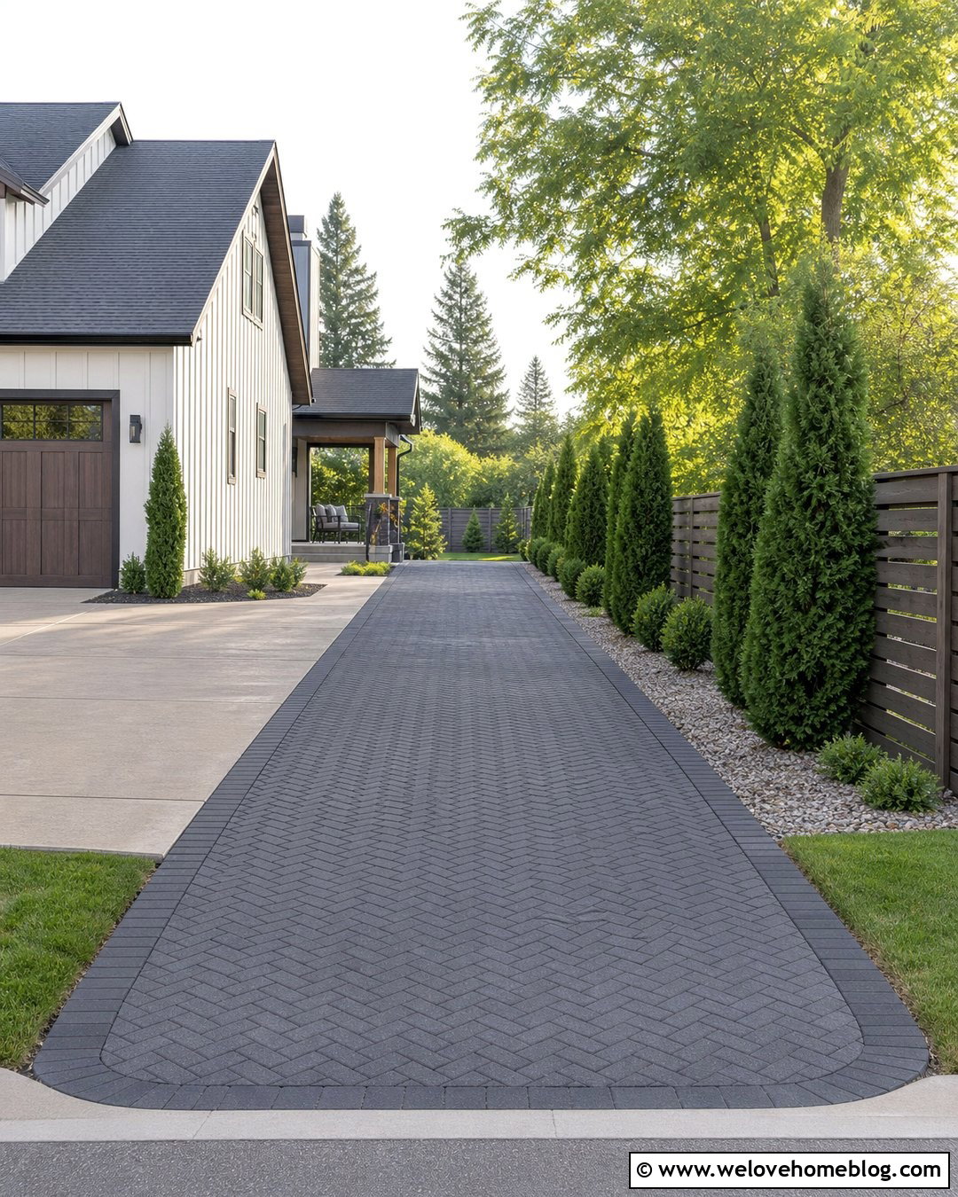 Interlock Driveway Extension For RV Parking - 20 Interlock Driveway Extension Ideas
