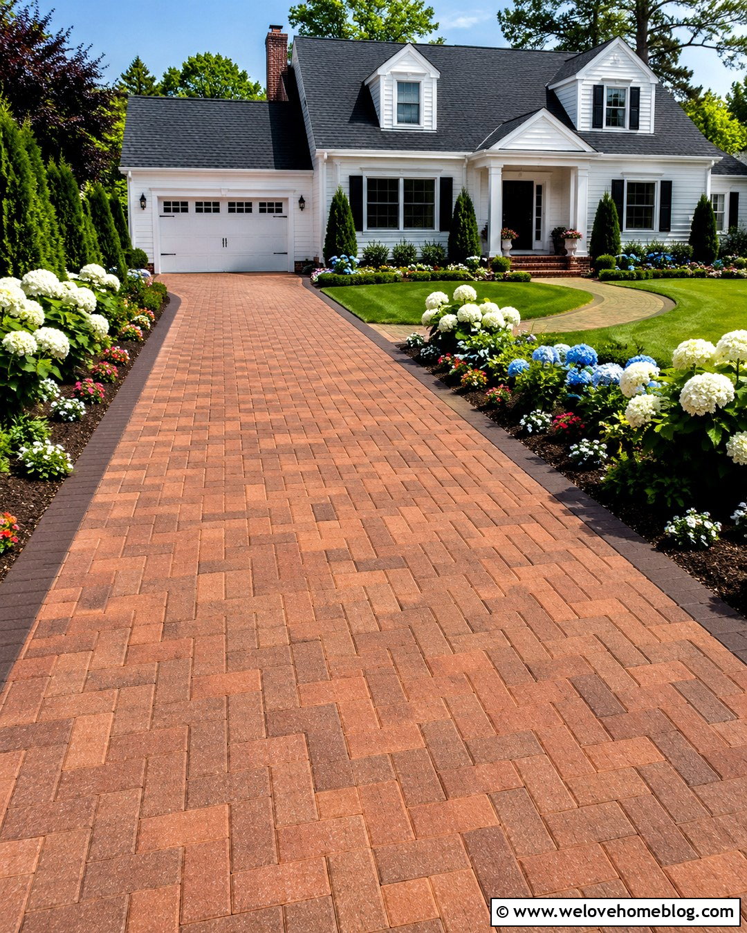 Interlock Driveway With Basketweave Pattern - 20 Interlock Driveway Designs Ideas