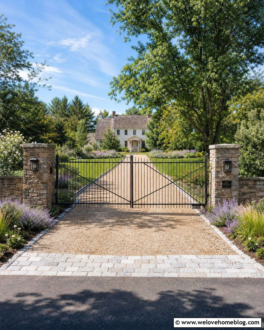 Iron Gate Gravel Driveway Entrance - 20 iron gates entrance driveways ideas