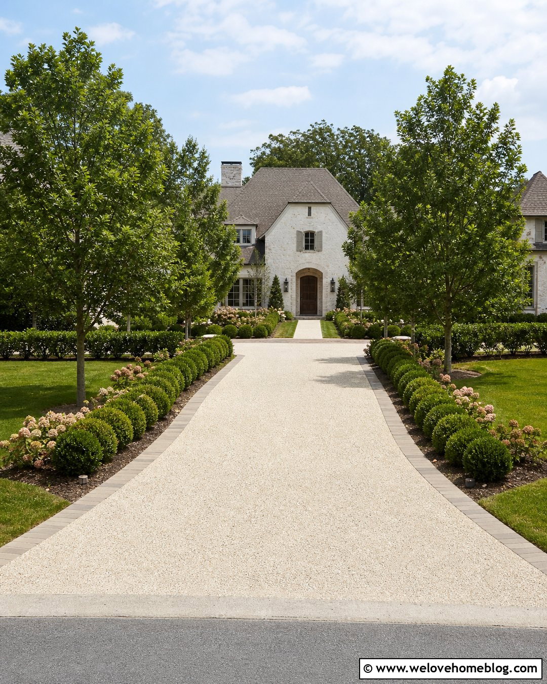 Ivory Exposed Aggregate Driveway - 20 exposed aggregate driveway colours ideas