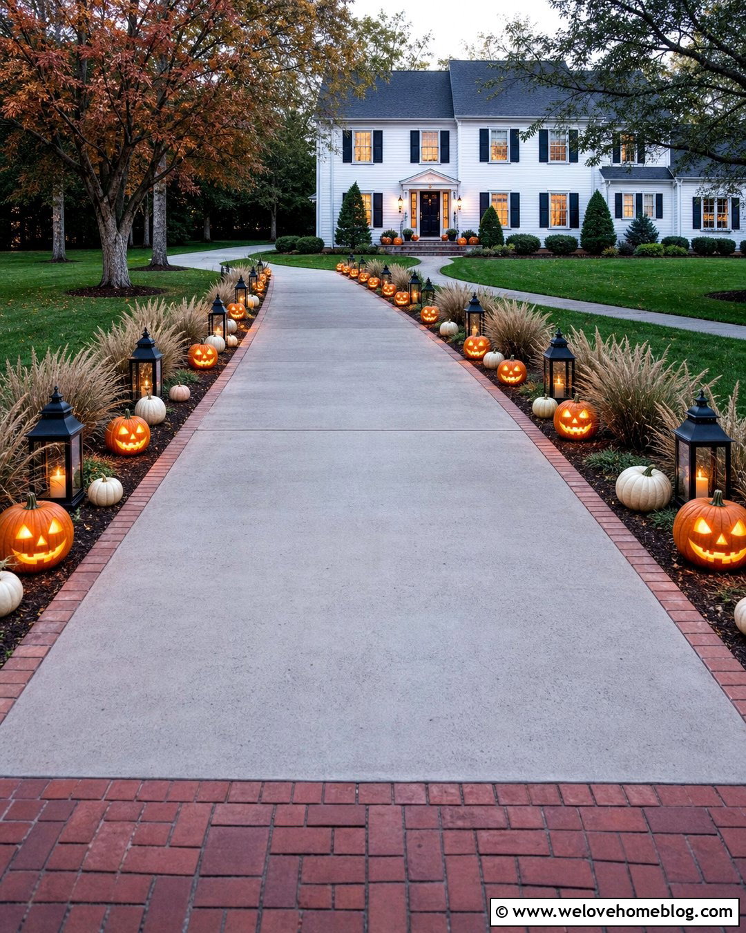 Jack O Lantern Driveway Halloween Decorations - 25 Driveway Halloween Decorations Ideas