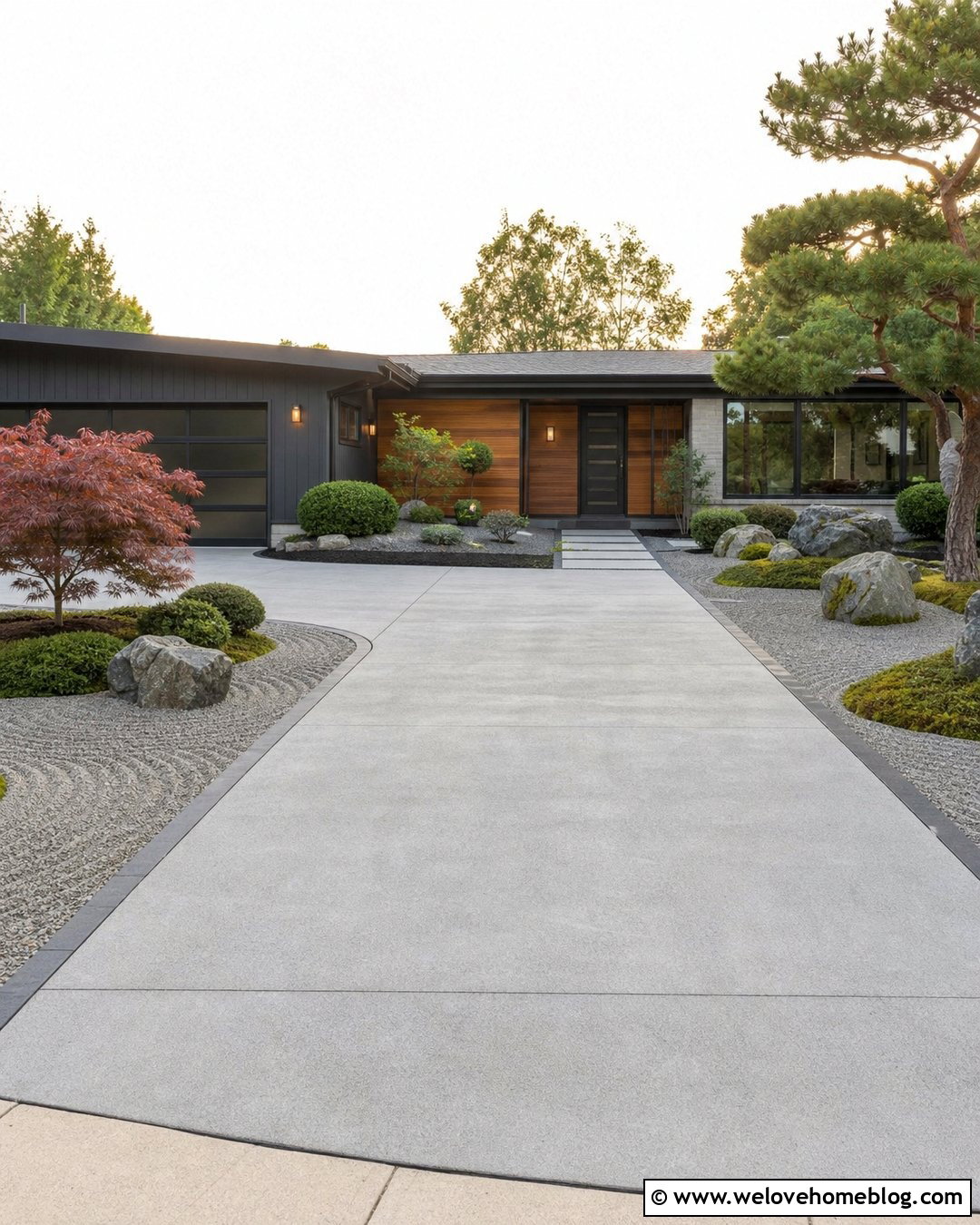 Japanese Rock Garden Next To Driveway - 20 Rock Garden Next To Driveway Ideas