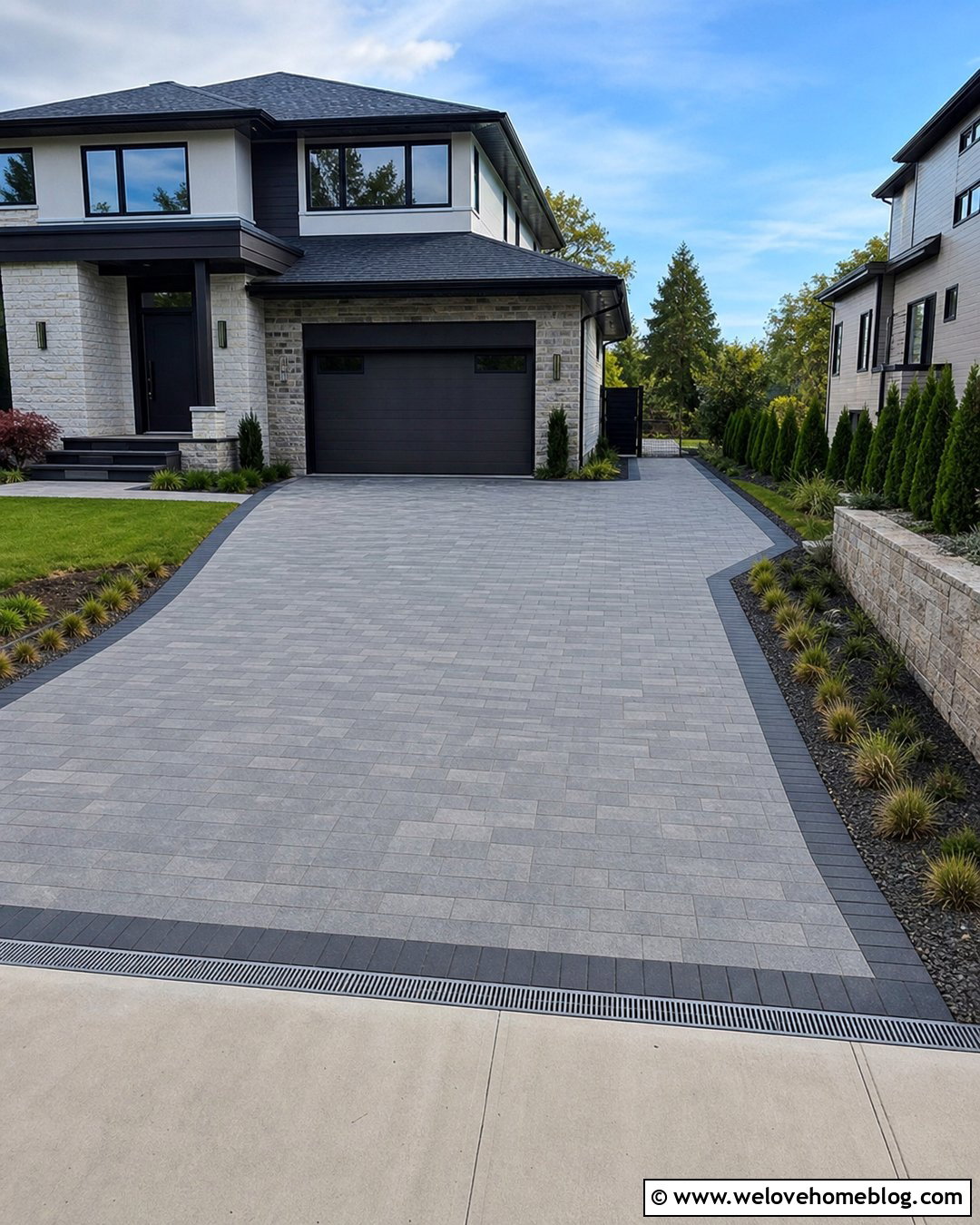 L Shaped Paver Driveway Turnaround - 20 Turnaround Driveway Ideas