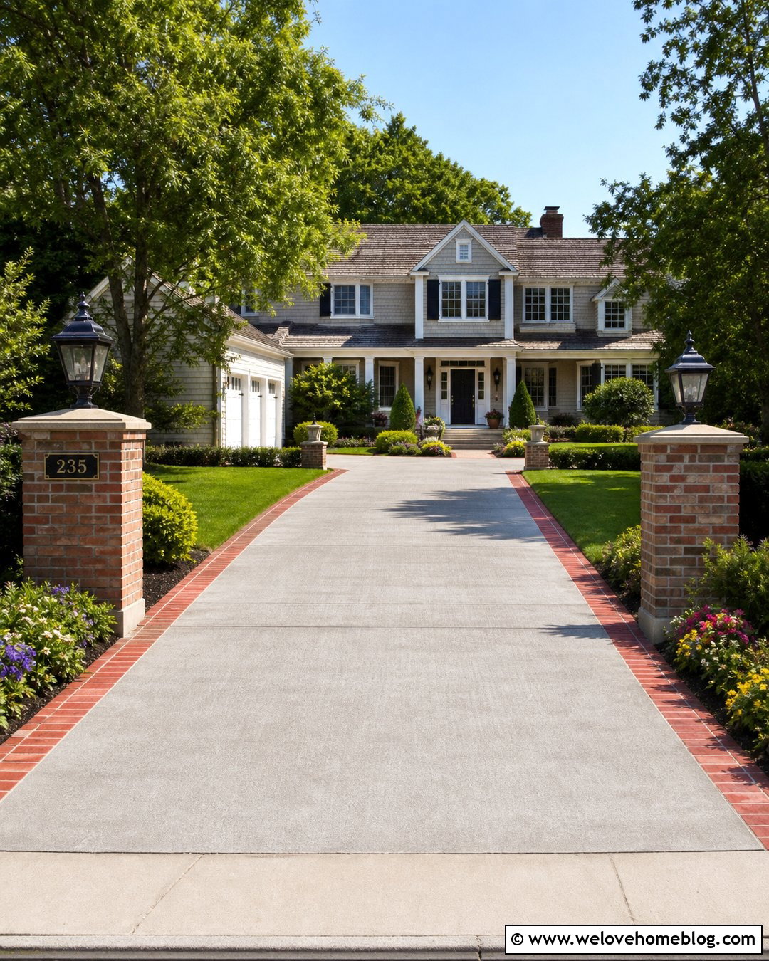 Lantern Driveway Marker Posts - 25 Driveway Marker Ideas