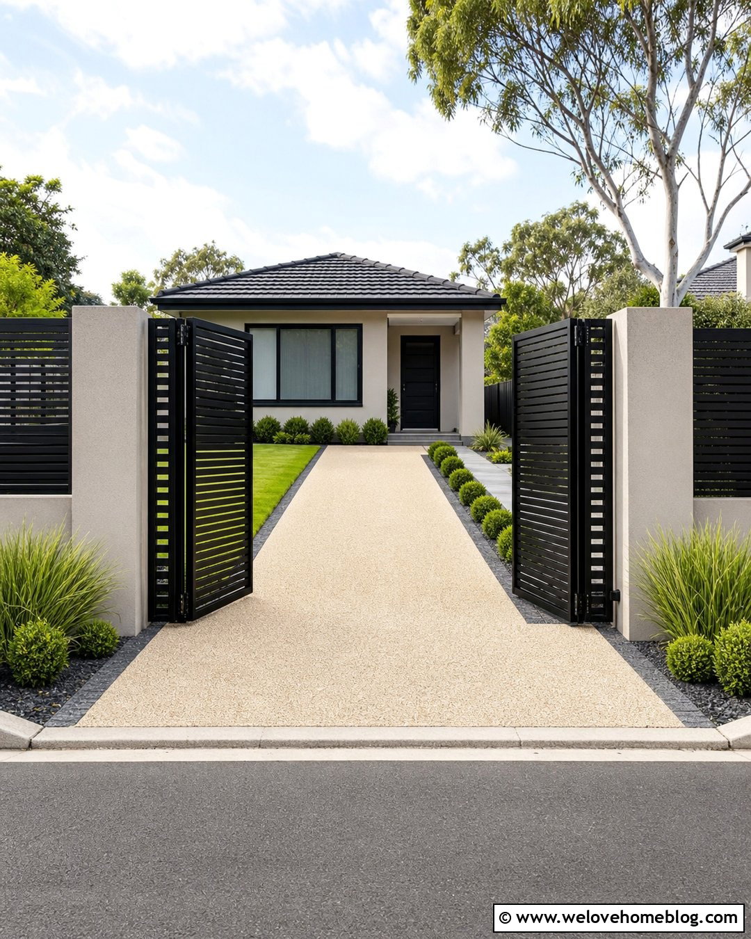 Large Bi Folding Driveway Gate For Limited Space - 20 large gates driveways ideas