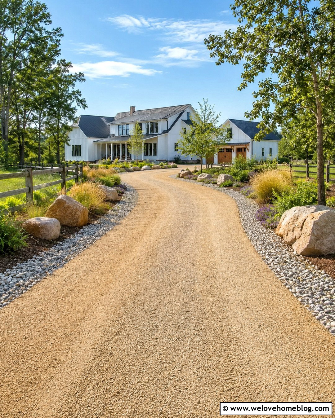 20 Rocks Along Driveway Ideas for a Polished Front Yard