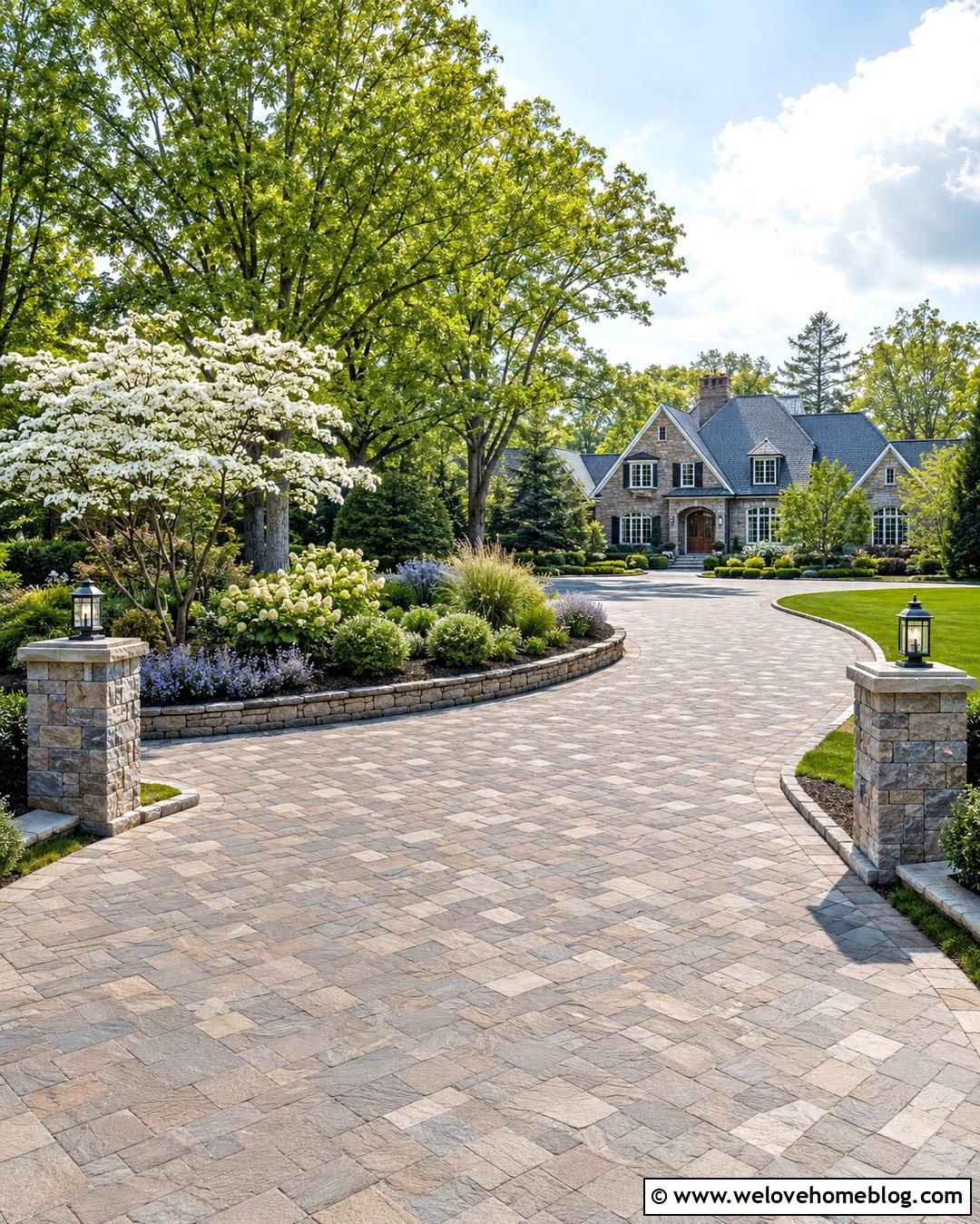 Large Country Estate Circle Driveway - 20 circle driveway landscaping country ideas