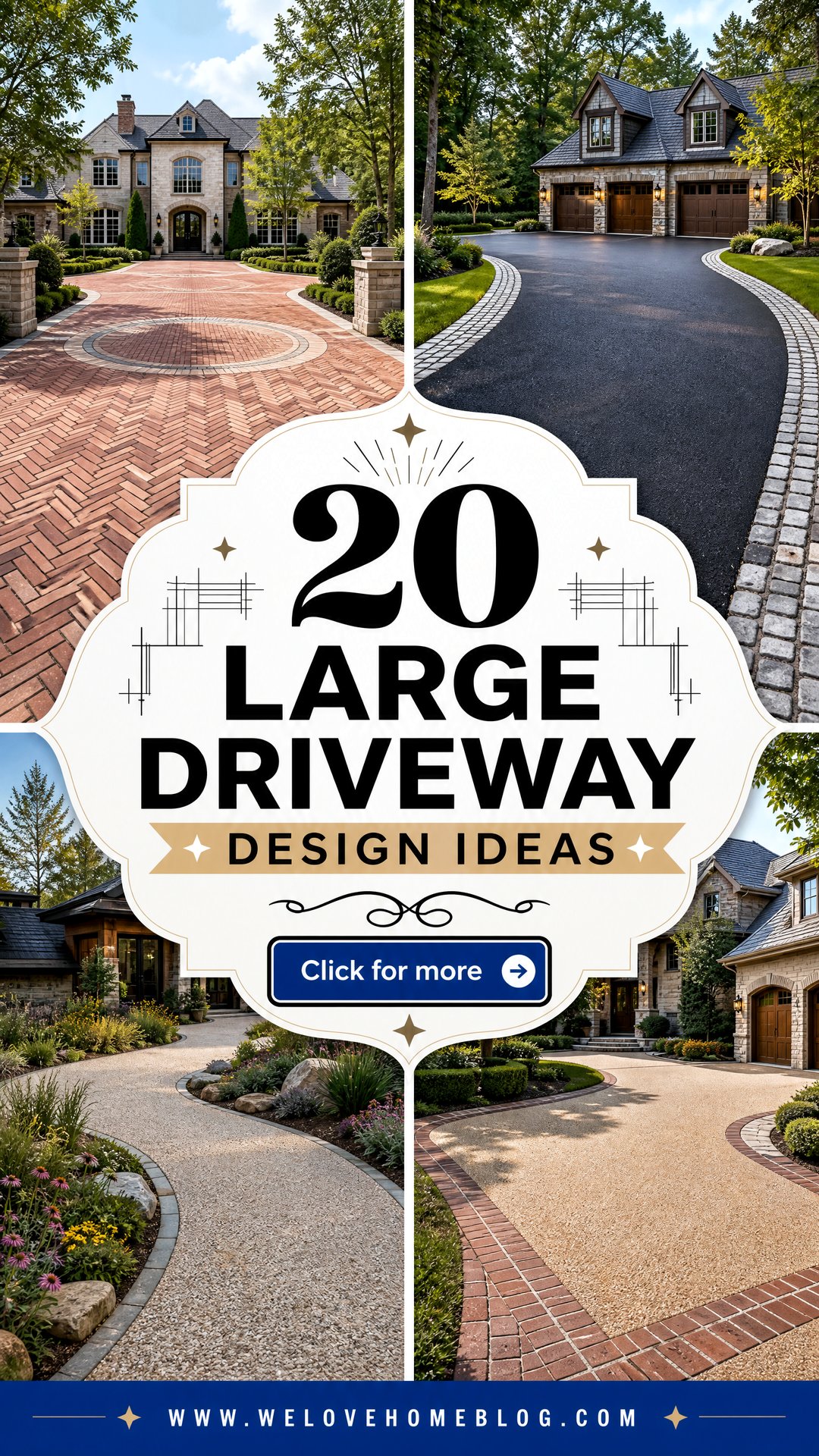20 Large Driveway Design Ideas for Spacious Modern Homes - 20 Large Driveway Design Ideas for Spacious Modern Homes