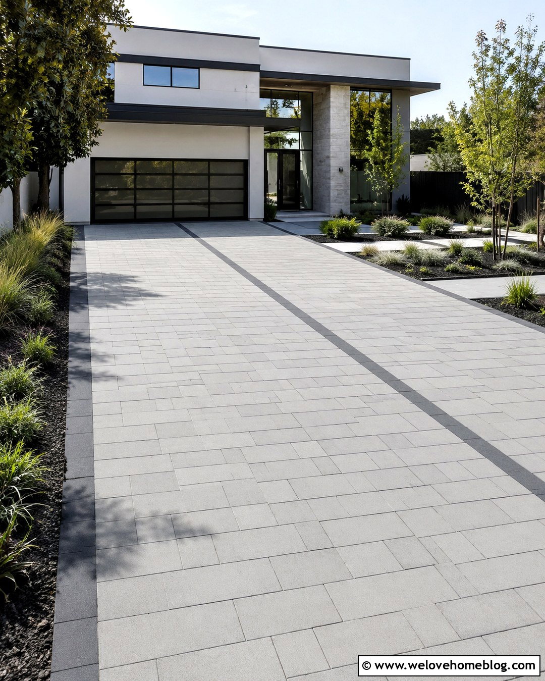 Large Format Interlock Driveway - 20 Interlock Driveway Ideas