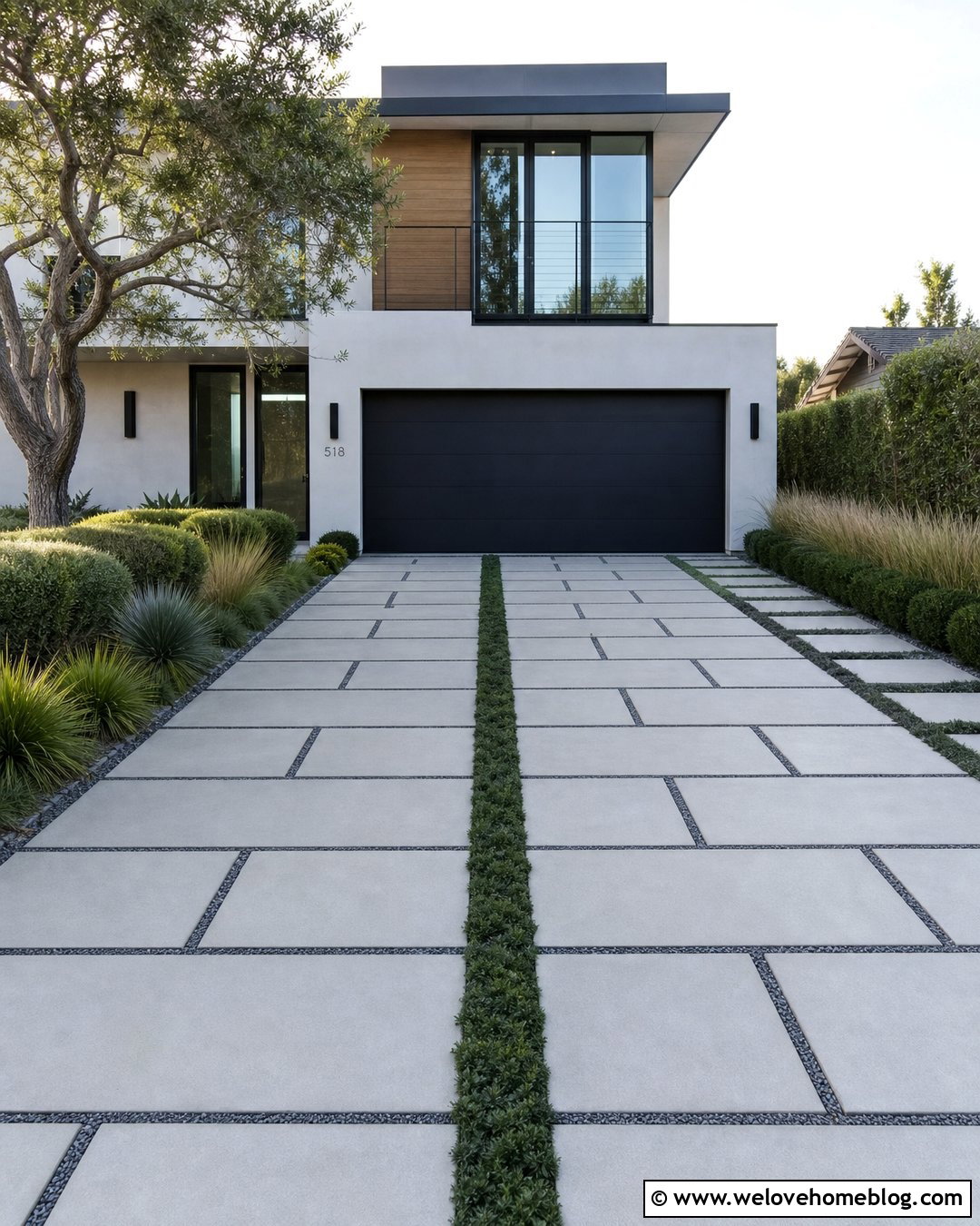 Large Format Paver Driveway - 20 Parking Pavers Driveways Ideas