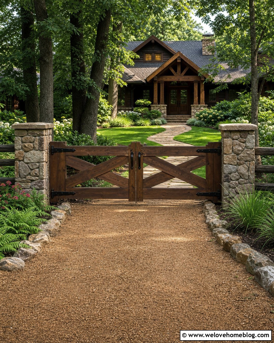 20 Large Gates Driveways Ideas for a Grand Home Entrance