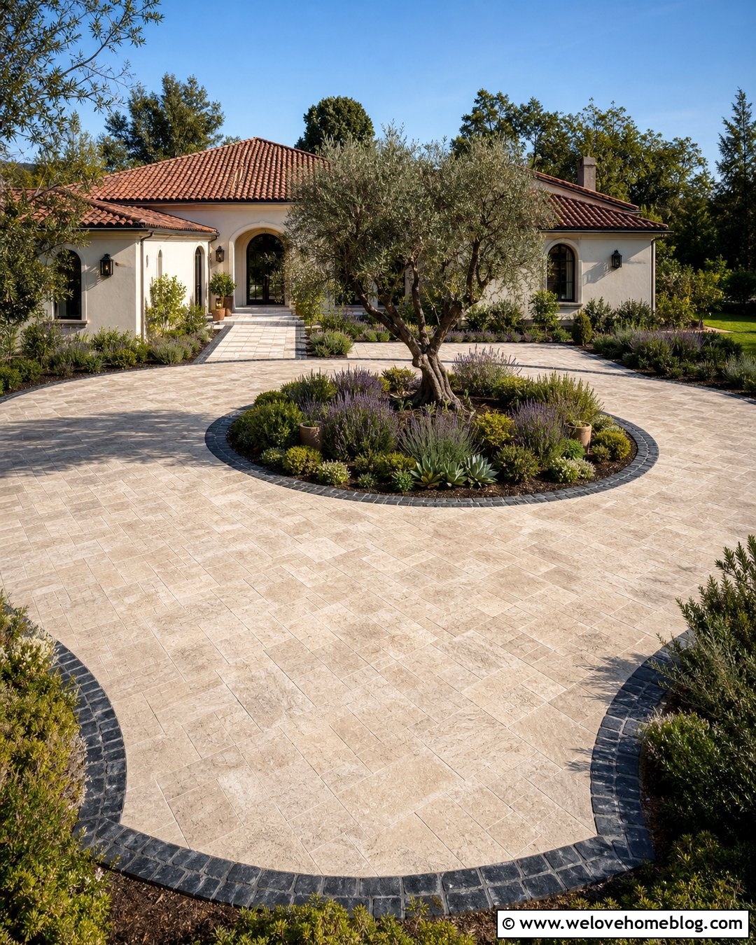 20 Large Stone Driveway Ideas for Timeless and Elegant Homes